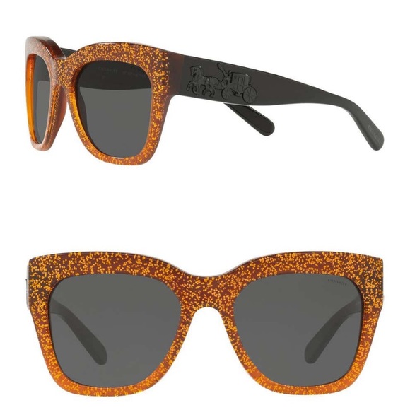 SOLDβοΈAuthentic Coach 56 Oversized Square glitter - Picture 5 of 8